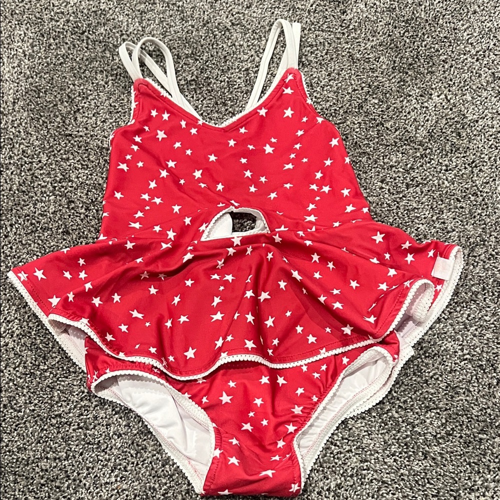 SweetHoney Red Starry One Piece Swimsuit